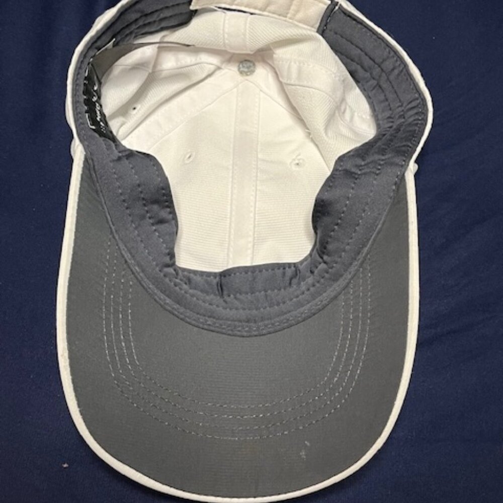 Nike Golf Cap Hat White Black Swoosh Emblem Adjustable Lightweight - Picture 11 of 11
